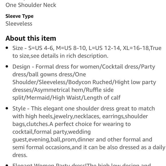 ANRABESS One Shoulder Formal Midi Dresses Sleeveless Bodycon Cocktail Dress - Picture 6 of 6